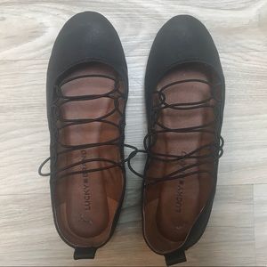 Lucky Brand Black Ballet Flats